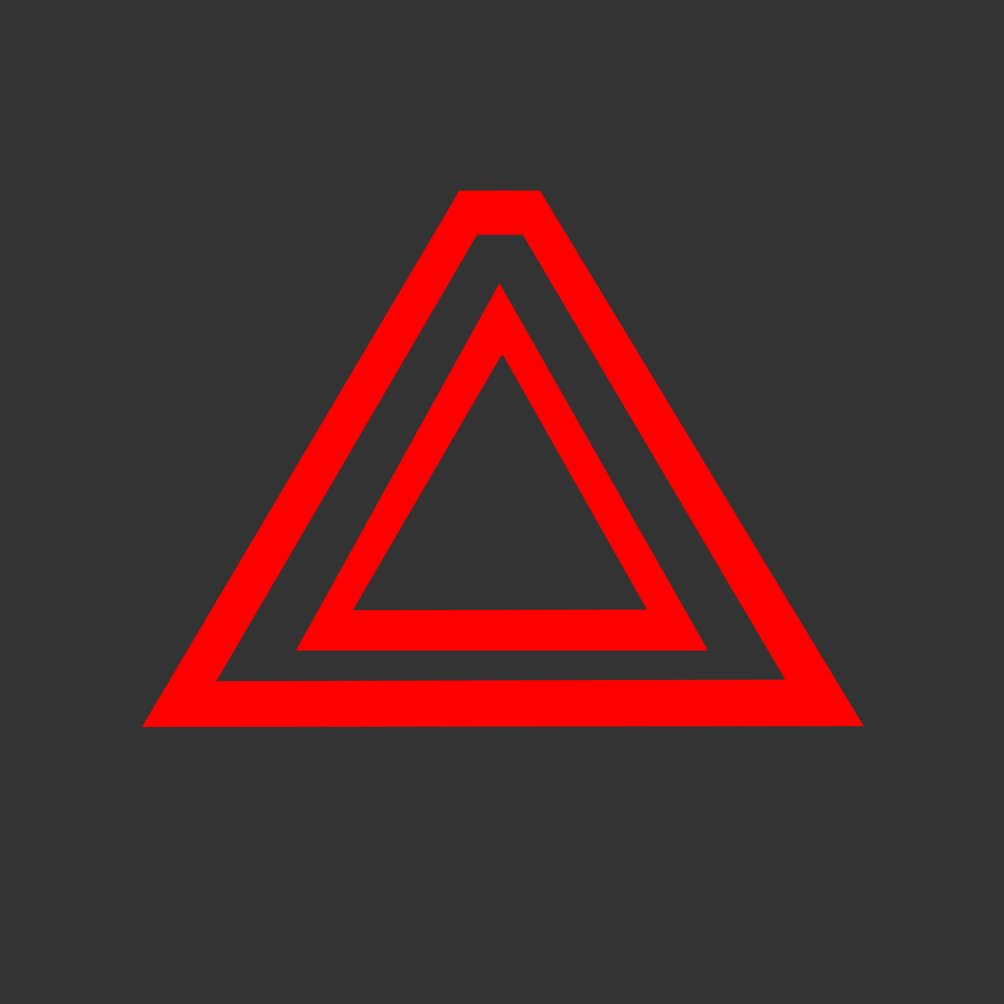 két piros háromszög egymásban világít a műszerfalon